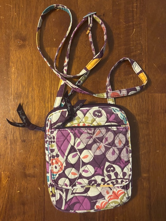 Vera Bradley Handbags - Vera Bradley Mini Hipster Crossbody purse in the Plum Crazy pattern